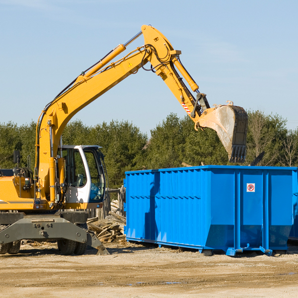 can i choose the location where the residential dumpster will be placed in Broad Brook CT